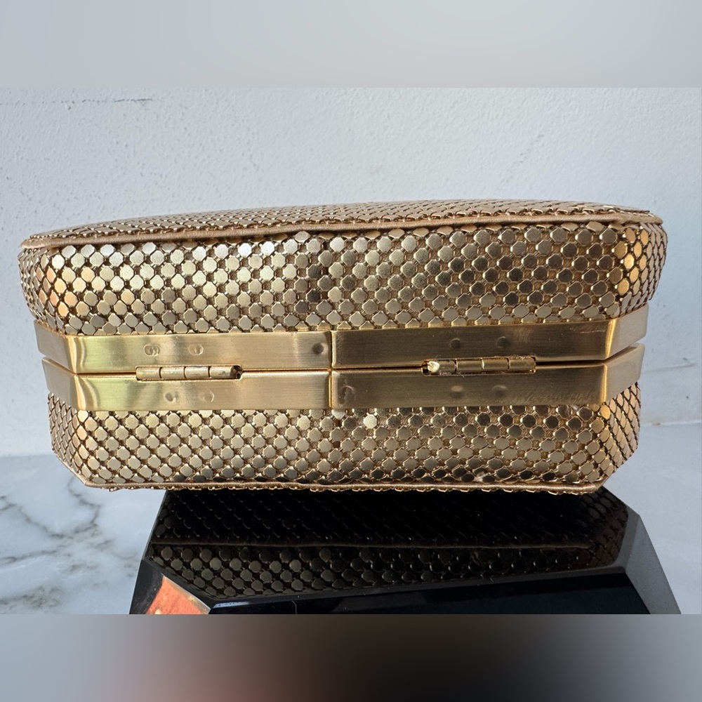 Whiting & Davis gold 
Metal Minaudière vintage evening - Picture 8 of 16